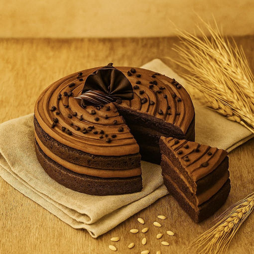 Afbeelding van Chocolade taart (chocoholic) voorgesn. in 12