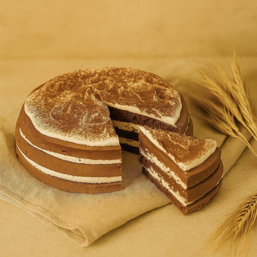 Afbeelding van Tiramisu taart voorgesn in 12.